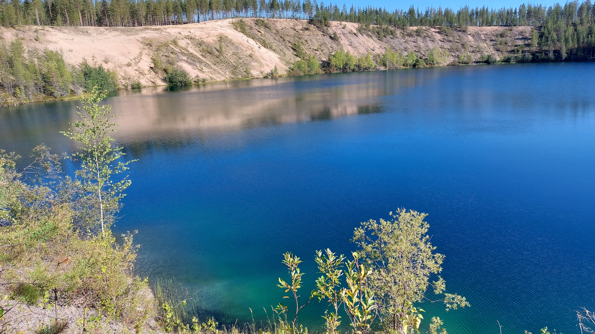 Kuvassa on Raajärven avolouhos Kemijärvellä. 