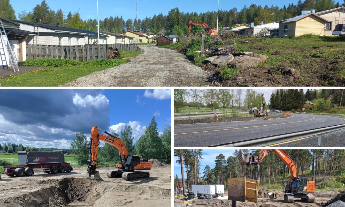 Kuvassa on kollaasi eri puhdistushankkeista.